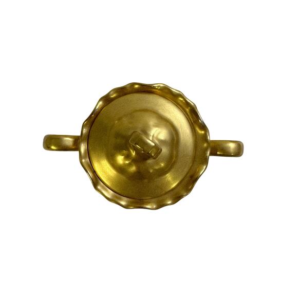 Antique Early 20th Century Hutschenreuther Gelb Bavaria Gilt 4-PC Coffee Tea Set - Picture 8 of 16